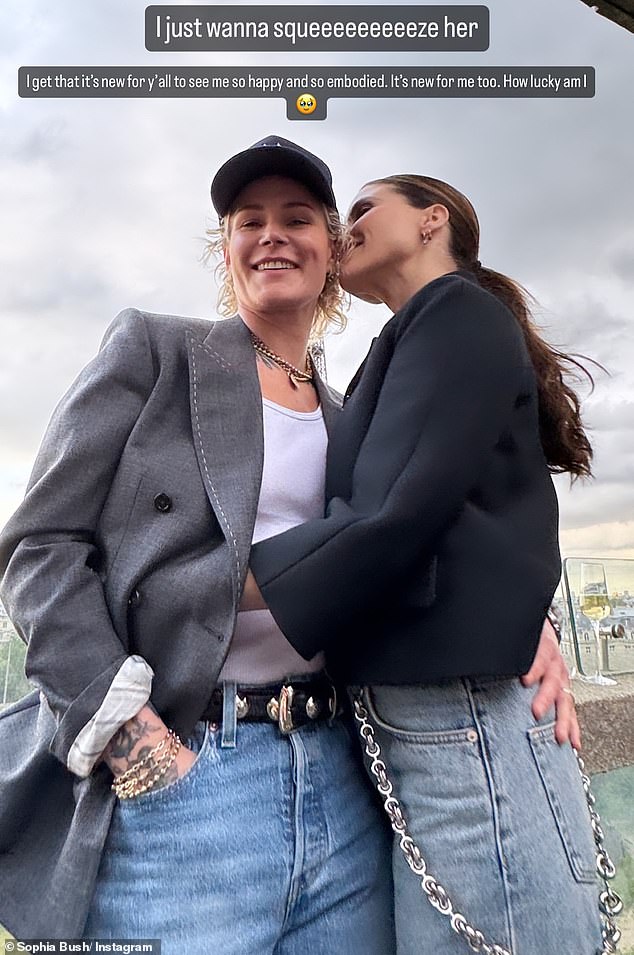 Rumors started after the actress posted a romantic photo with Ashlyn from Paris, in which she put an arm under her ladylove's jacket