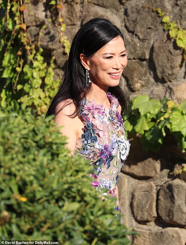 Rupert Murdoch's ex-wife Wendi Deng arrives at her former husband's home for his wedding to Elena Zhukova, 67