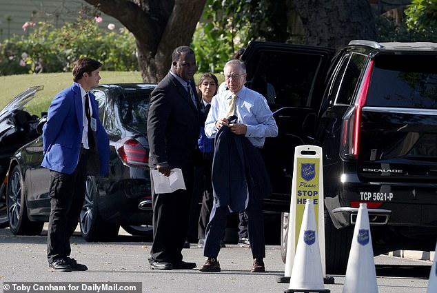 Arriving for media mogul Rupert Murdoch's wedding at his Moraga winery in BelAir