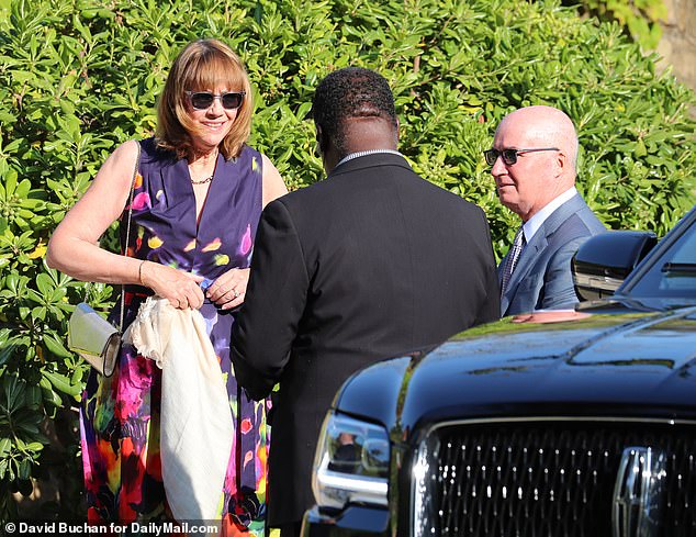 Guests arrive at Rupert Murdoch's home for his wedding to Elena Zhukova