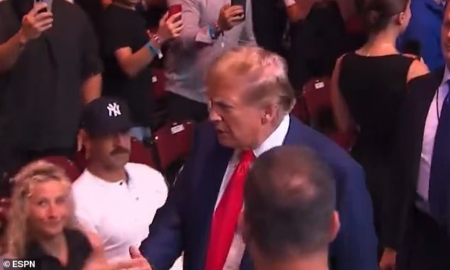 Aaron Rodgers didn't recognize Donald Trump when he walked past UFC 302