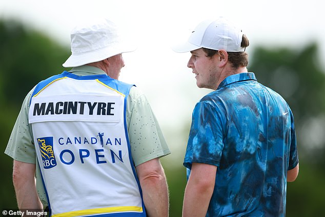 A week ago, MacIntyre called his father to fill in as his caddie after failing in Canada