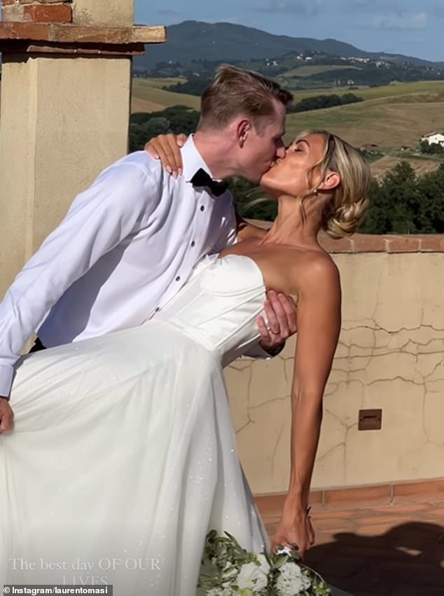 The reporter, 30, shared a photo gallery from the wedding on Instagram on Sunday