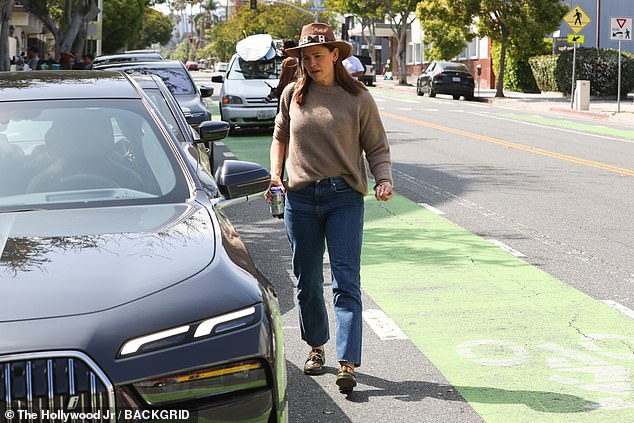 It was business as usual for the actress-activist on Sunday as her ex-husband Ben Affleck made headlines amid reported marital problems with wife Jennifer Lopez