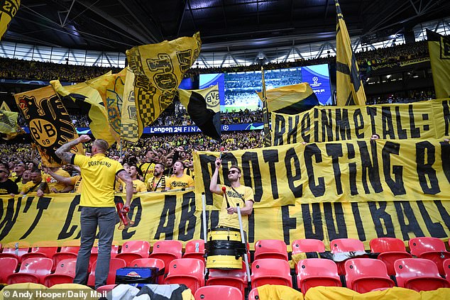 The Germans brought the passion and enthusiasm of the famous yellow wall of the Westfalenstadion to London