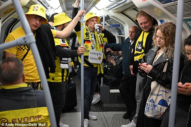Dejected Dortmund supporters ventured back to their homes and hotels after watching their side come agonizingly close to winning the ultimate prize