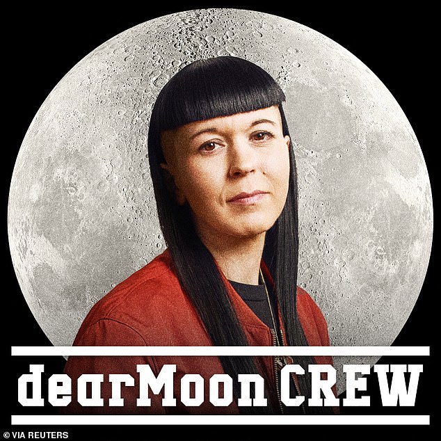 Pictured is Rhiannon Adam, one of the eight key crew members that Japanese billionaire Yusaku Maezawa planned to take on a trip around the moon