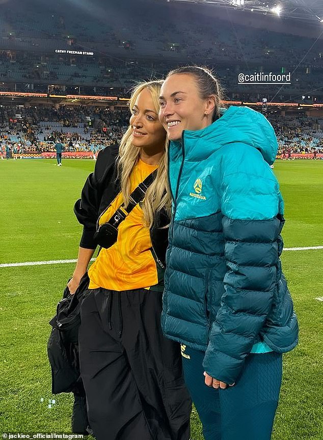 Despite claiming Mackenzie was her crush on the team, Jackie was later seen cooking up a storm with star striker Caitlin Foord.