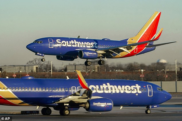 Southwest Airlines ranked number one with 587,339 mishandled bags out of more than 129 million loaded in 2023