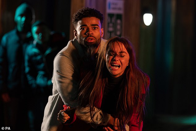 Meanwhile, Channel 4's Hollyoaks will also air fewer episodes each week from September ((Malique Thompson Dwyer and Jennifer Metcalfe pictured on soap in 2021)