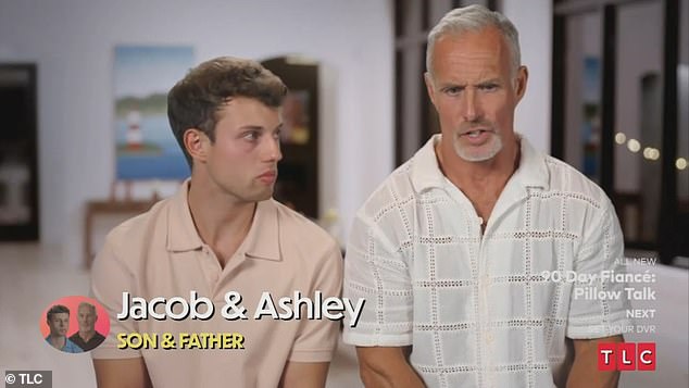 Ashley said when he had a heart attack, his son Jacob was the only person at his bedside