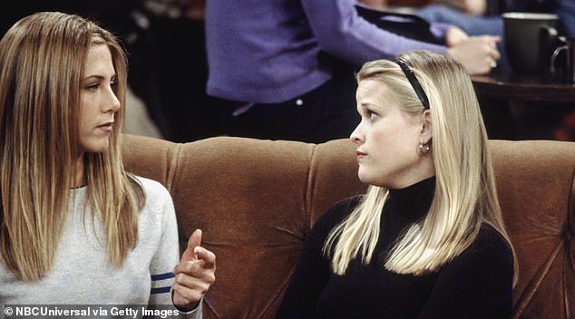 The friends and co-stars first met in 2000, when Witherspoon guest-starred on two episodes of Friends starring Rachel's little sister Jill.  'She was so effortlessly friendly, bubbly and sunny.  We've been friends ever since,” Witherspoon told Harper's Bazaar in 2019