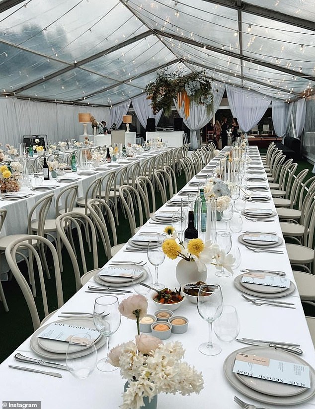 Guests were treated to a sit-down party including an extensive three-course meal