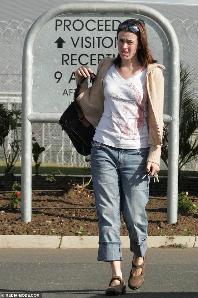 The former teen runaway was seen visiting her boyfriend-turned-husband, Scott Black, at the Capricornia Correctional Center in 2005