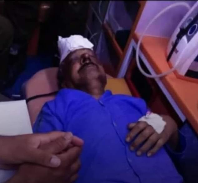 Photos shared on X appear to show Masih receiving treatment after the attack on May 25