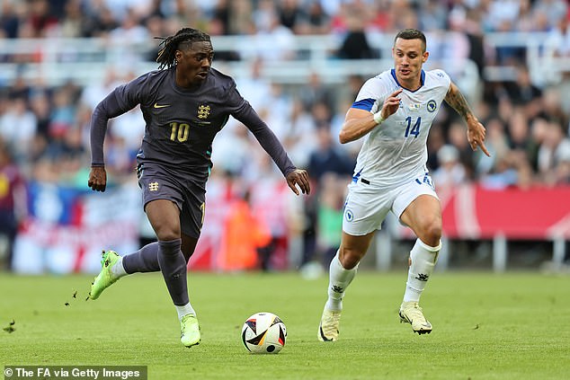 With his directness and pace, Eze showed that he can offer England another option