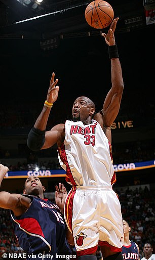 The 54-year-old played noticeably for the Heat from 1995-2003 and again between 2005-2008