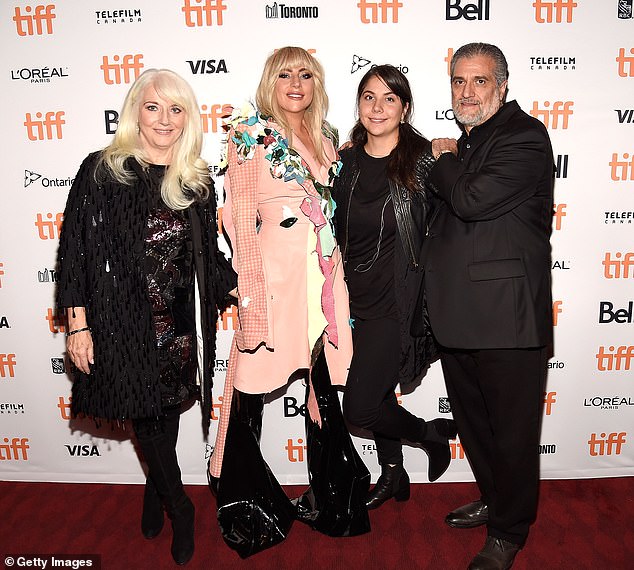 This weekend, Gaga joined her mother and father, Cynthia and Joe Germanotta, to celebrate her younger sister Natali Germanotta tying the knot;  seen in September 2017