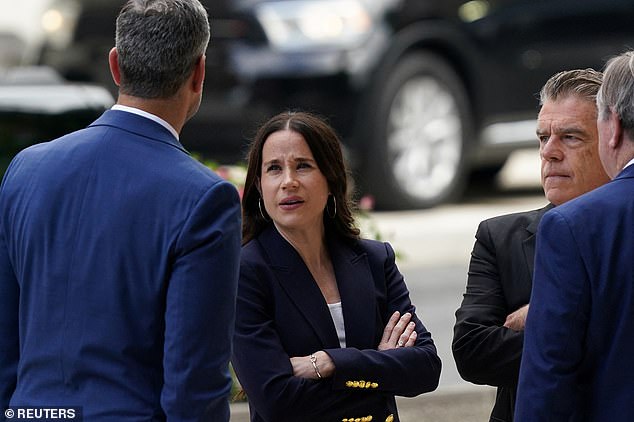 First daughter Ashley Biden was photographed outside the courthouse to show support for her brother Hunter, along with her mother, first lady Dr.  Jill Biden and Peter Neal, Naomi Biden's husband