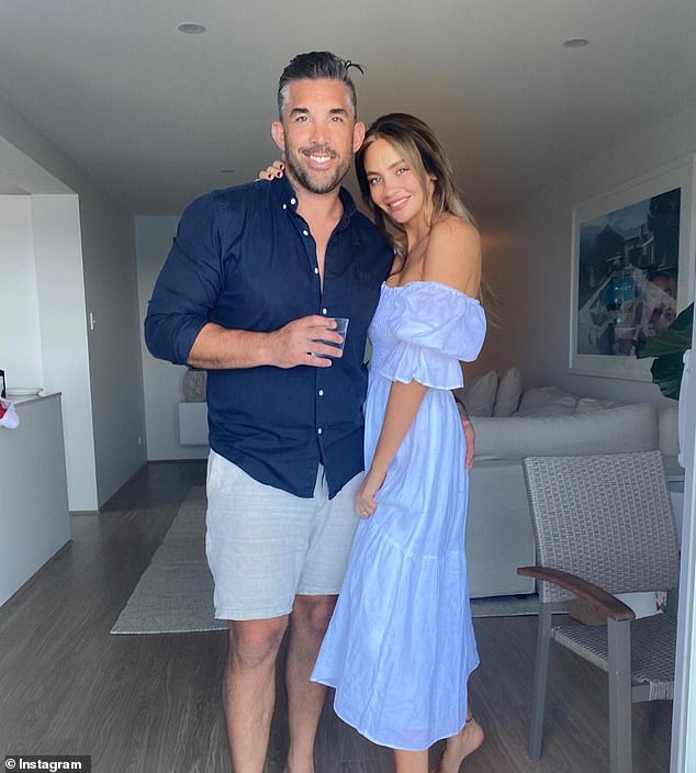 The Footy player and television presenter previously split from his fiancée, personal trainer Rachael Lee, in November 2022.  Both in the photo