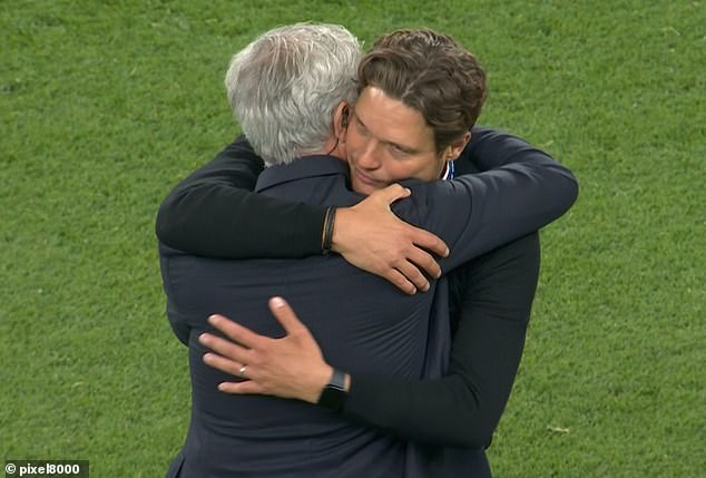 Jose Mourinho hugging Terzic to comfort him after full-time was a classy gesture