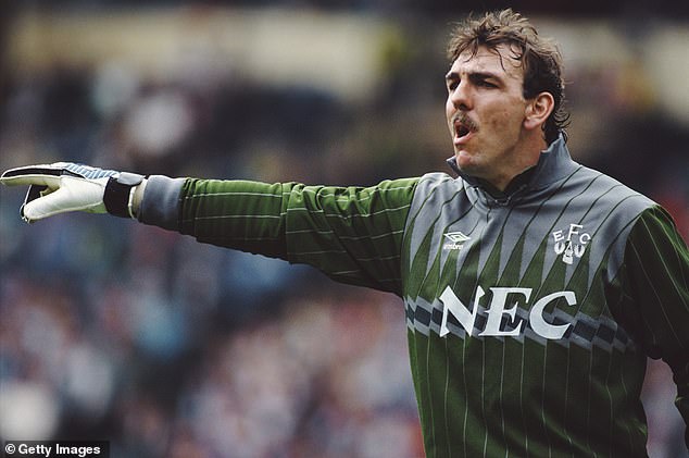 He walked out with legendary goalkeeper Neville Southall (pictured) and drank the shot-stopper twice before the match