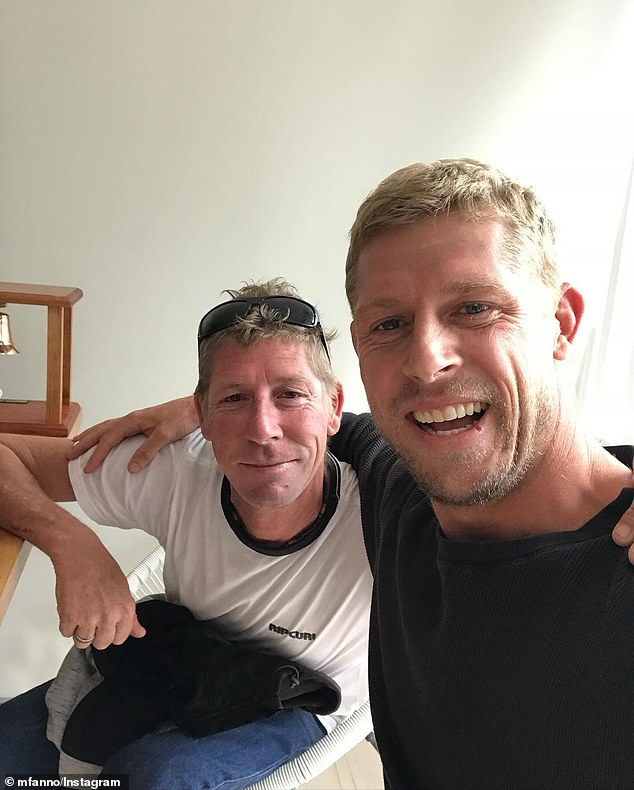 Fanning has courageously spoken about his mental health struggles just months after losing his brother Edward (pictured together)