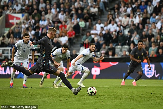 He put his effort into the bottom right corner of the goal to give the hosts the lead in the second half