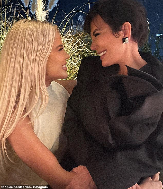 Kris and her famous daughters have often been called out by fans for over-filtering their photos and videos over the years (Kris pictured with Khloe last year)