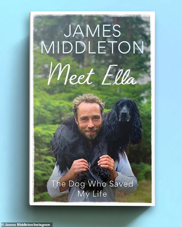 James has titled his upcoming memoir: Meet Ella: The Dog Who Saved My Life