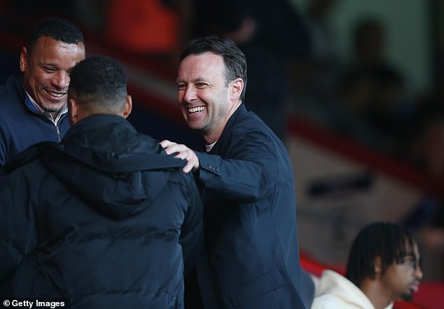 Palace sporting director Dougie Freedman (centre) tried hard to get him in January