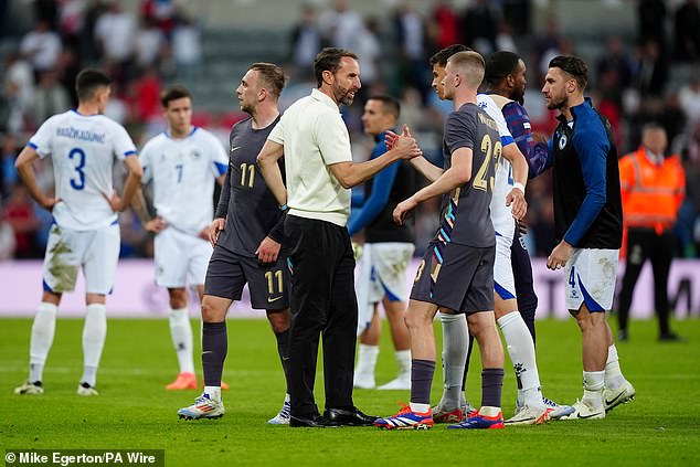 Southgate praised Wharton's 30-minute cameo against Bosnia at St James' Park on Monday