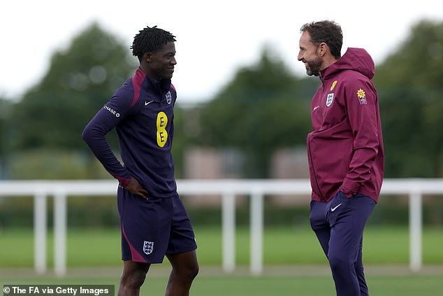 Man United youngster Kobbie Mainoo (left) is likely to be in a straight shootout with Wharton