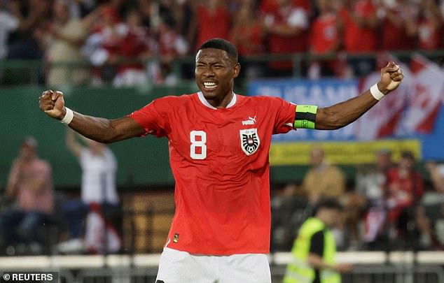 Captain David Alaba will miss the European Championships as he recovers from a cruciate ligament injury