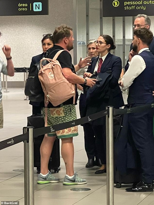 It comes after James expressed his frustration with airport staff on Sunday, but onlookers insist the temperamental TV presenter only spoke out after enduring a nightmarish flight.