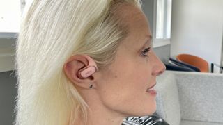 TechRadar's Becky Scarrott wears Shokz OpenFit Air