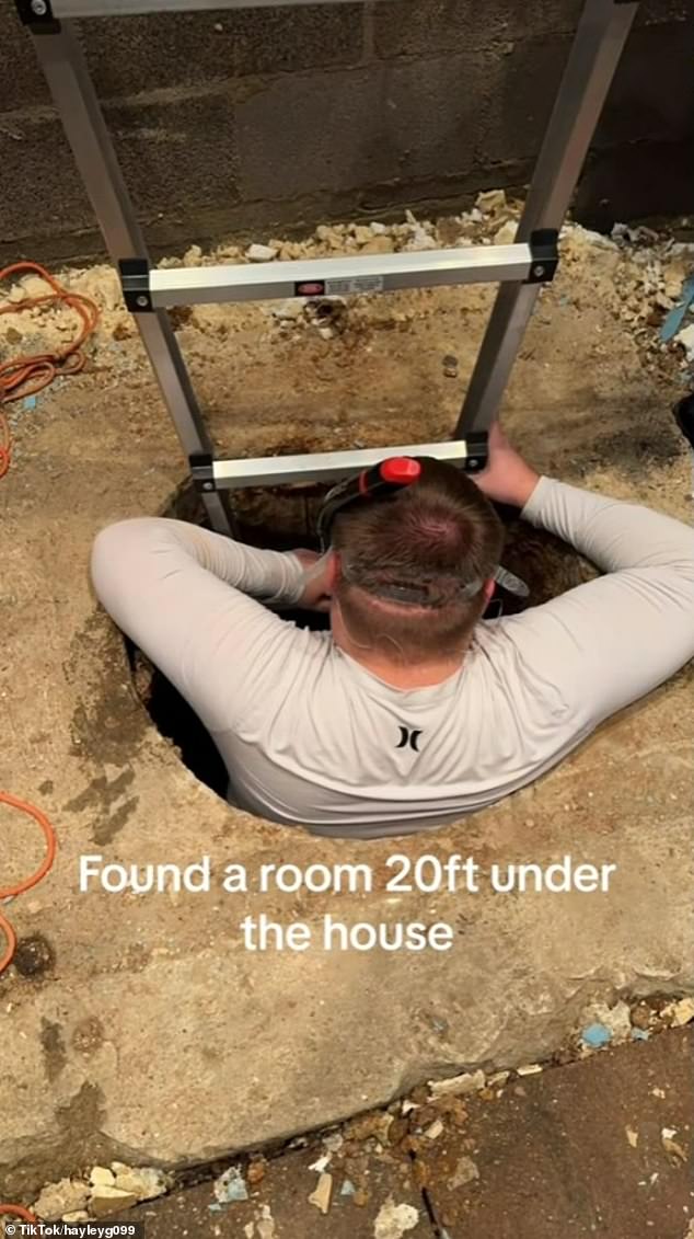 The chamber, which is connected to the lake via a seven-foot pipe, is believed to be a Prohibition-era tunnel that likely served as a secret route for smuggling alcohol across the border.