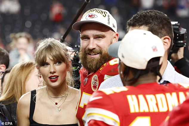 Kelce's girlfriend Taylor Swift is also nominated for several categories in the award show