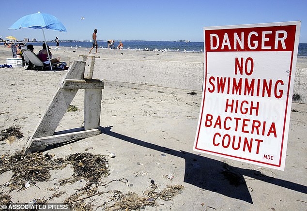 A report from the DPH's Interactive Beach Water Quality Dashboard found that 16 beaches were unsafe for swimming due to high bacteria levels, which exceeded acceptable limits