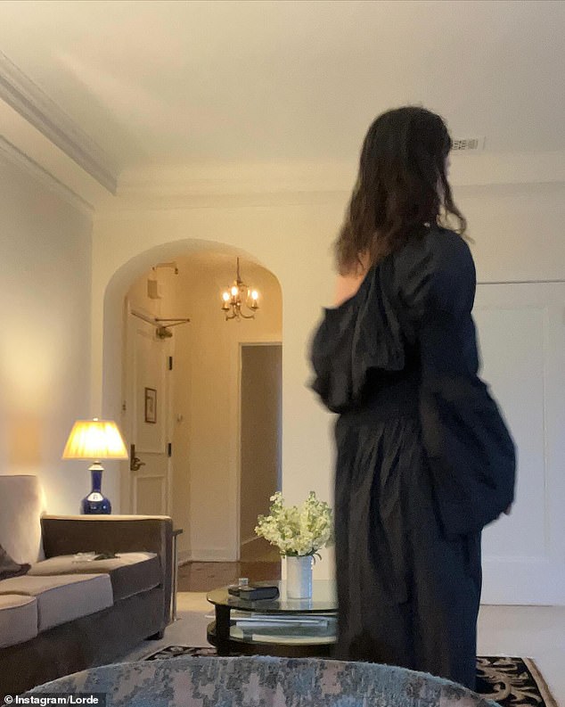 Lorde also posted a photo of a jewelry bowl, a selfie by the pool, and a blurry image from her home