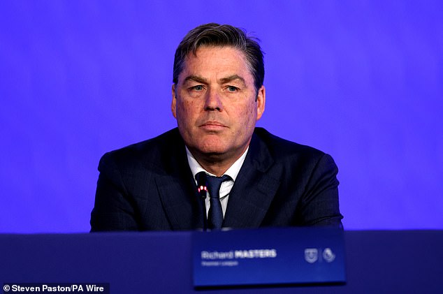 The Premier League (director Richard Masters in the photo) previously charged the club with 115 violations of spending rules.