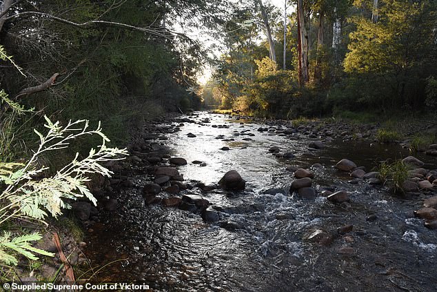 This peaceful location became the scene of what police believe was a bloody murder