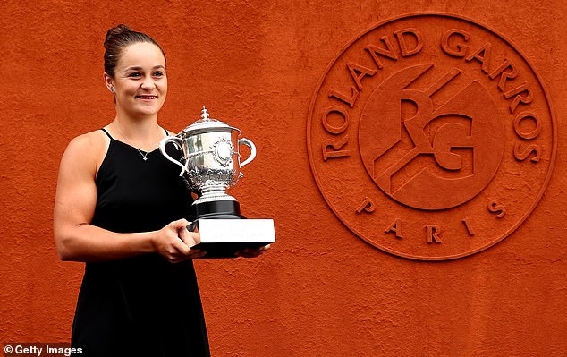 Ash Barty (pictured) won the French Open in 2019, while Sam Stosur reached the final several times over the years