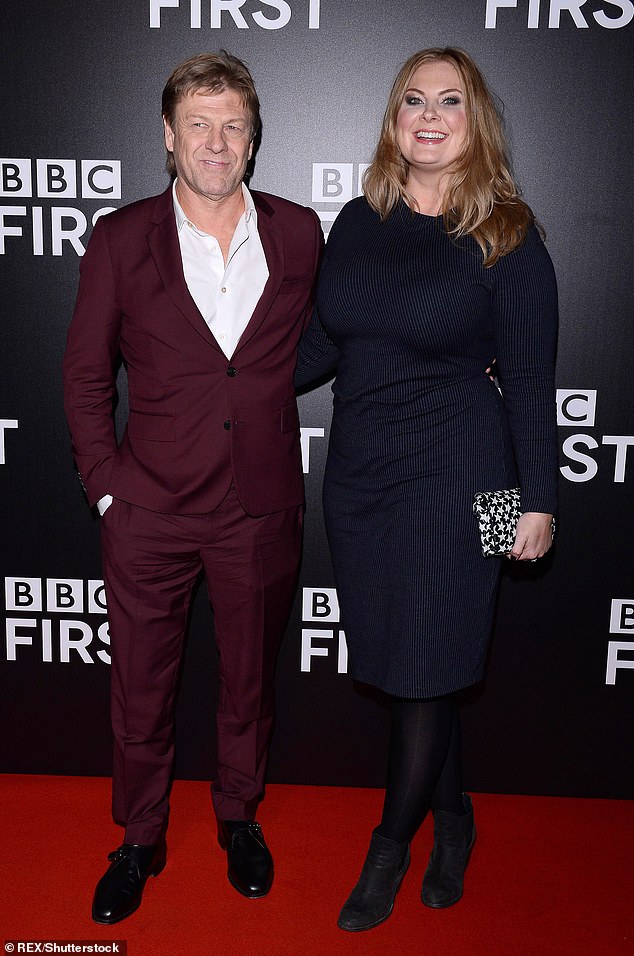 Sean Bean pictured with his fifth wife Ashley Moore at a BBC First party in Warsaw, Poland, in 2018