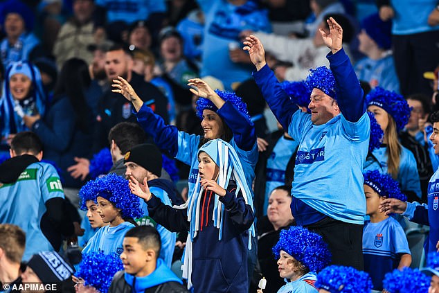 NSW fans were stunned after Queensland took an early lead in the first half