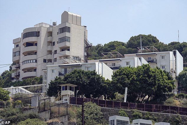 A general view of part of the US Embassy grounds in Aukar, a northern suburb of Beirut