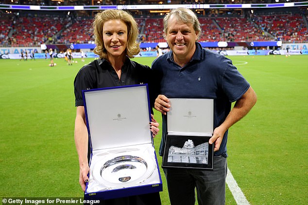 Newcastle and Chelsea both have big money sponsorships with related parties and are likely to support City's lawsuit (Photo: Newcastle co-owner Amanda Staveley and Chelsea owner Todd Boehly)