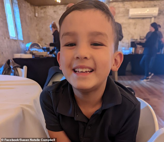 The couple's eight-year-old son, Miles Campbell, was taken to WakeMed Hospital in critical condition.  The day after the crash, he was declared brain dead and his organs were donated