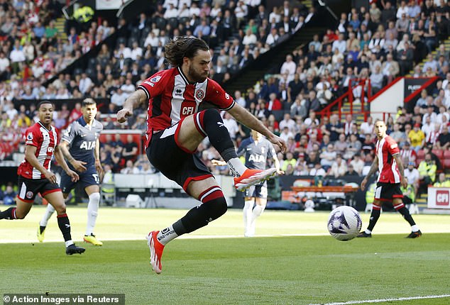 He scored six goals in fourteen games for Sheffield United and Southampton are keen to sign him