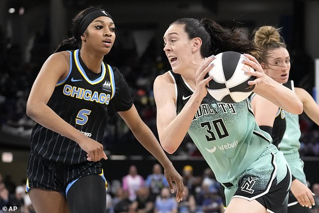 WNBA MVP Breanna Steward led the Liberty with 33 points and 14 rebounds in their win